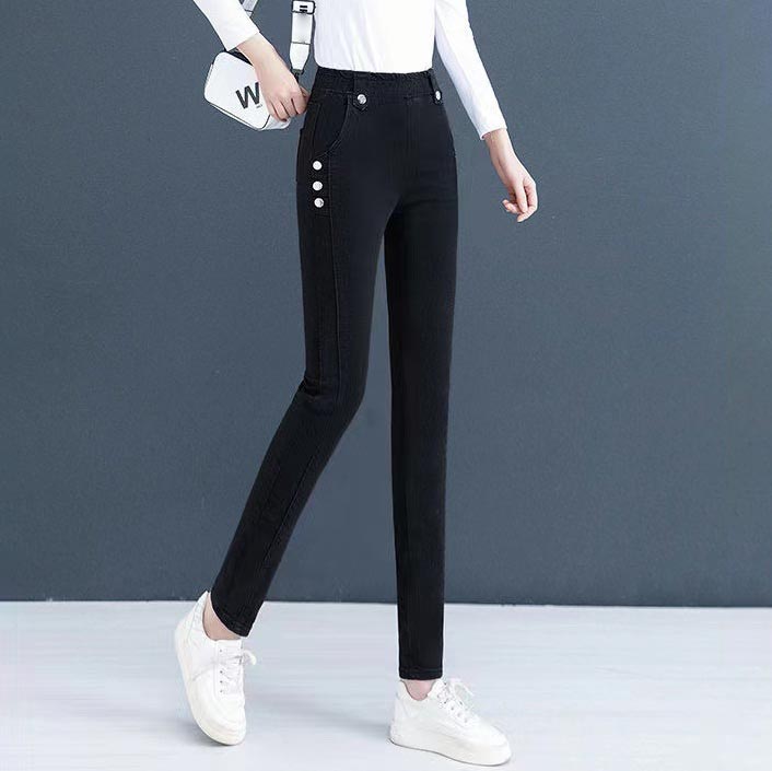 🔥Nice Gift🔥Elastic Warm Plush Skinny Jeans for Women