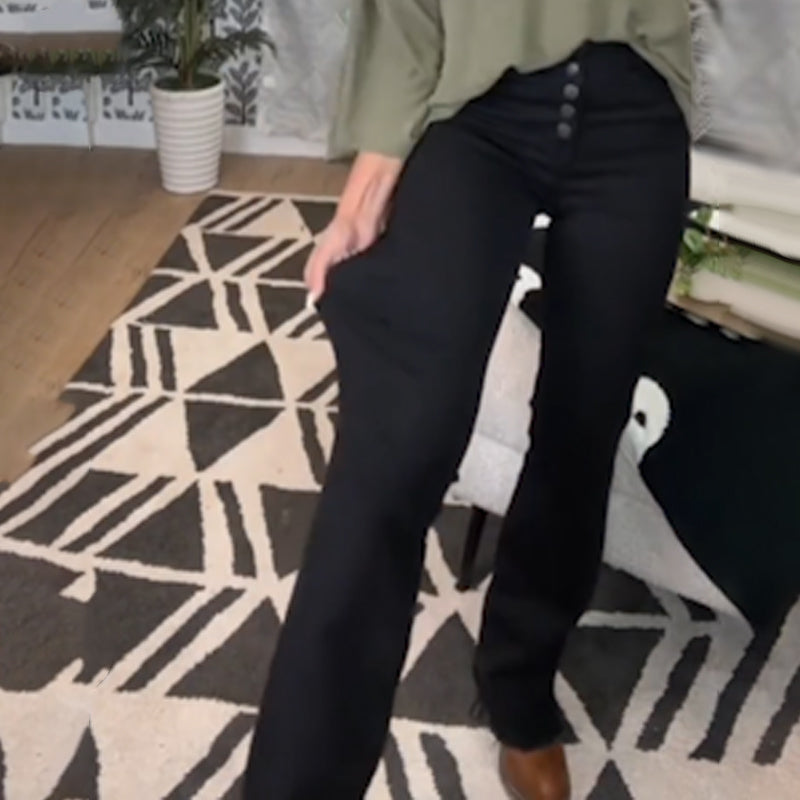 🔥HOT SALE 50% OFF🔥 Women’s Button-Fly Bootcut Jeans