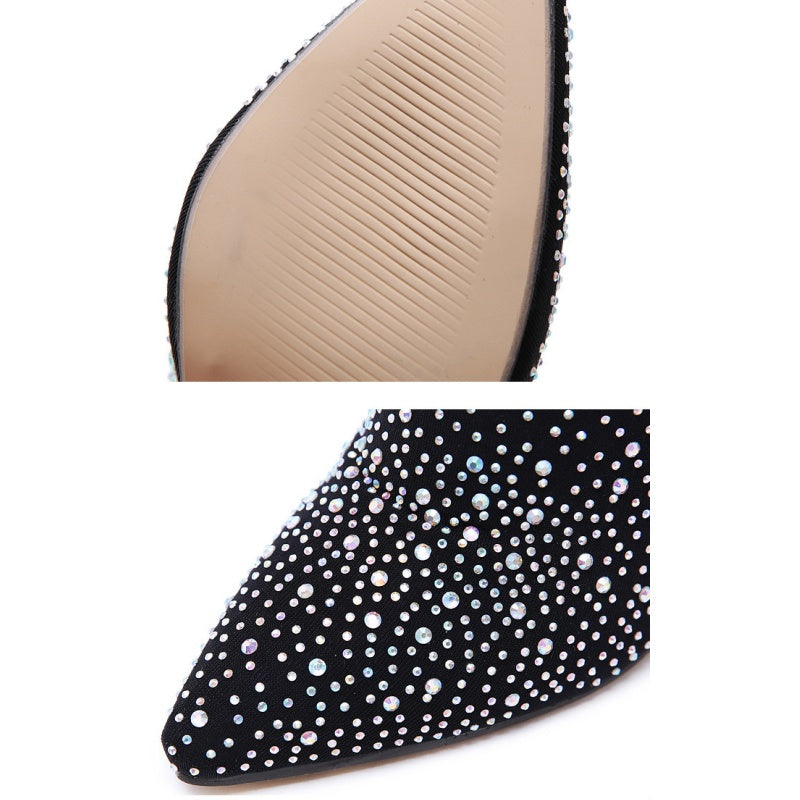 🎉Hot Sale 50% Off🎉 Women’s Sparkly Faux Diamonds Over-the-Knee Boots👠