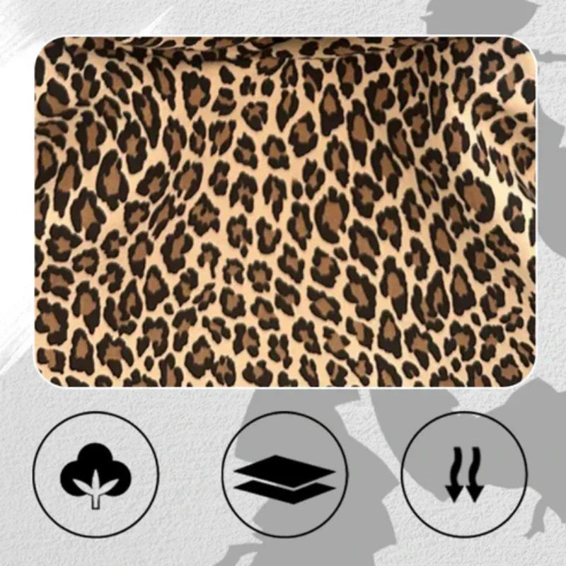 🔥HOT SALE 50% OFF🔥 Stylish Leopard Print Top & Pants Set