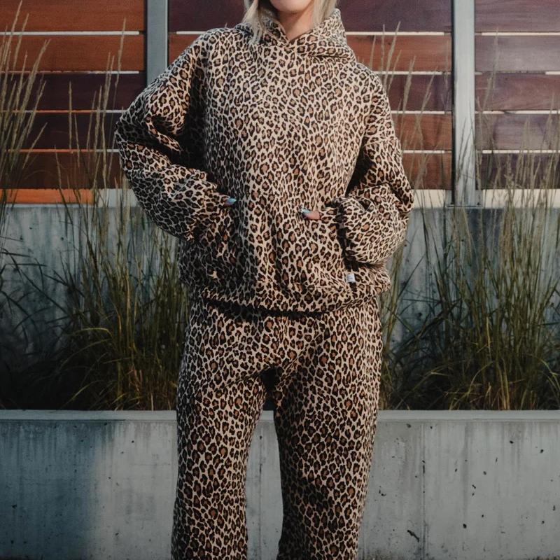 🔥HOT SALE 50% OFF🔥 Stylish Leopard Print Top & Pants Set