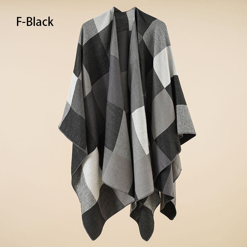 🔥Hot New Arrivals🔥 Women's Elegant Fringed Poncho Shawl Wrap