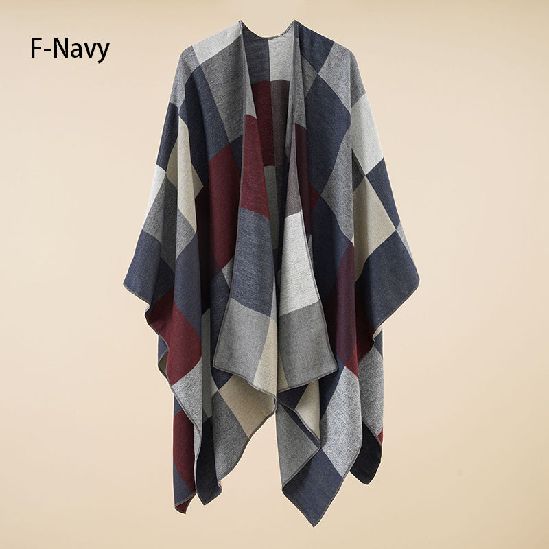 🔥Hot New Arrivals🔥 Women's Elegant Fringed Poncho Shawl Wrap