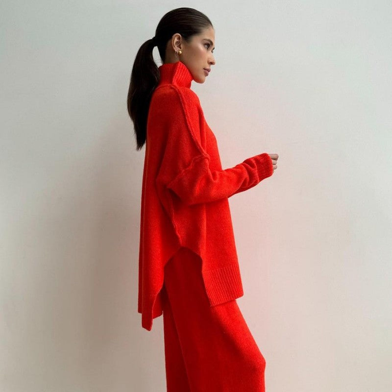 🍁❄️Women's Casual Loose Knit 2-Piece Set（Autumn and Winter Hot Sale🔥）
