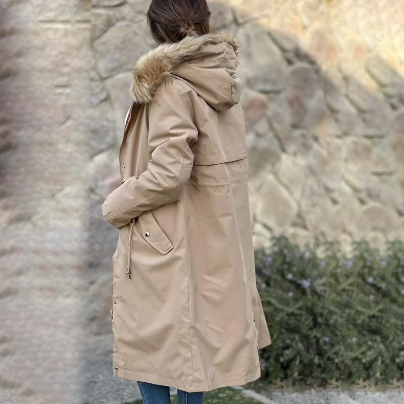 🍁❄️Women's Winter Hooded Furry Collar Casual Parka Coat 🥰The best gift of all 🥰