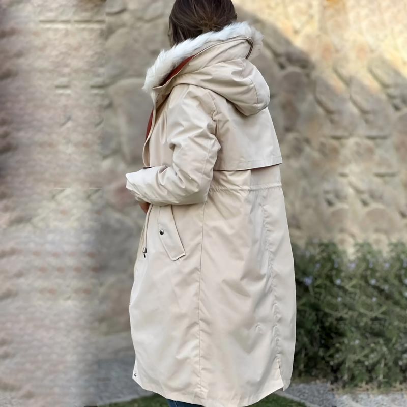 🍁❄️Women's Winter Hooded Furry Collar Casual Parka Coat 🥰The best gift of all 🥰