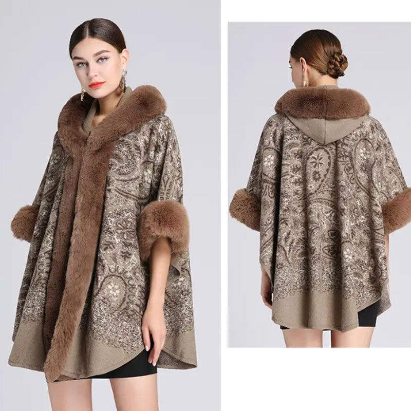 🌸HOT SALE 50% OFF🌸Women's Fall and Winter Oversized Hooded Shawl Jacket