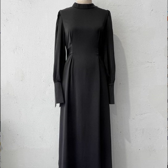 🔥Hot Sale 50% off🔥 Women's Long Sleeve Tie Waist Pleated Dress