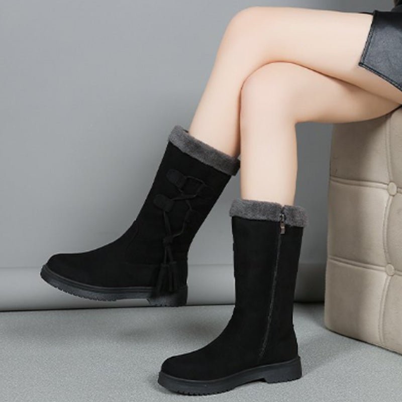👢Women's Warm Mid-Calf Boots with Side Zipper