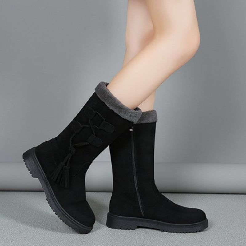 👢Women's Warm Mid-Calf Boots with Side Zipper