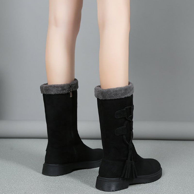 👢Women's Warm Mid-Calf Boots with Side Zipper