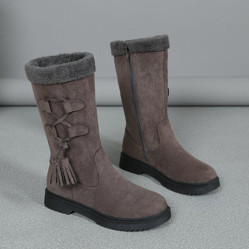 👢Women's Warm Mid-Calf Boots with Side Zipper