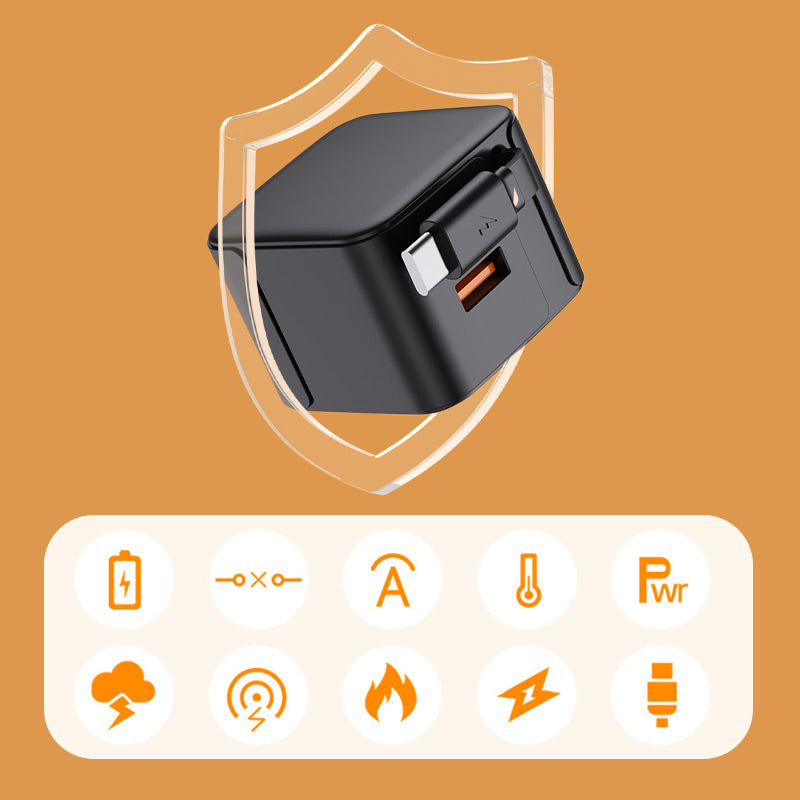 🎉New Year's 50% off🎉 PD 20W Fast Charger with Retractable Cable