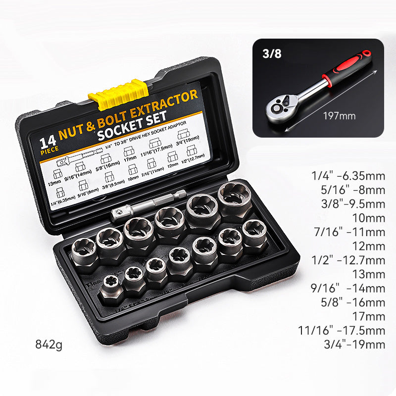 ⚡Hot Sale 50% OFF 🔩Damaged Screw And Bolt Extractor Set🚗