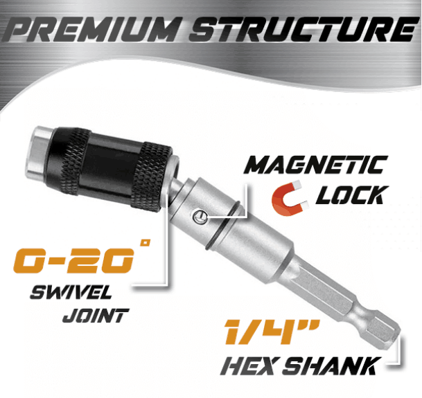 💥Hot Sale 50% OFF💥 MAGNETIC PIVOT DRILL BIT HOLDER🛠️