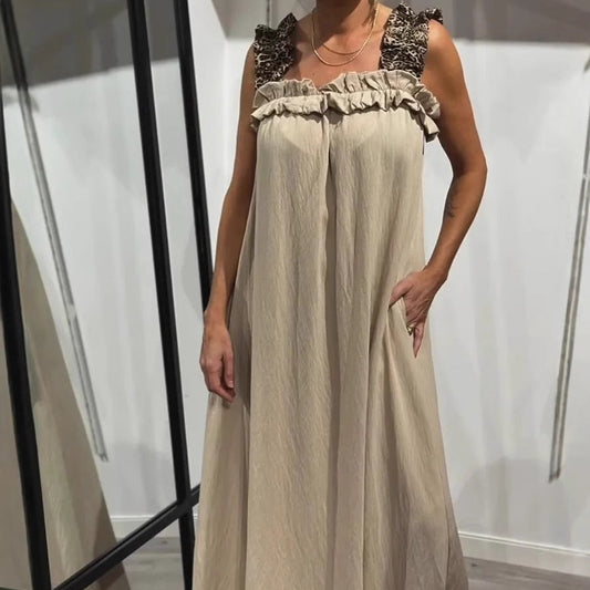 💖Limited Sale 50% OFF💖Women's Casual Sleeveless Maxi Dress with Pockets
