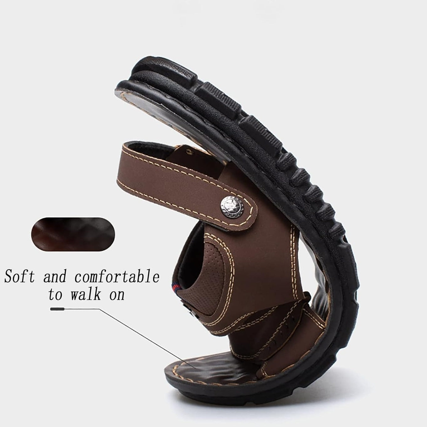 Men's Summer Breathable Sandals with Adjustable Strap