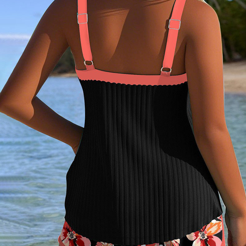 2025 New Design✨👙Printed Swimsuit Top & Shorts Set🌴