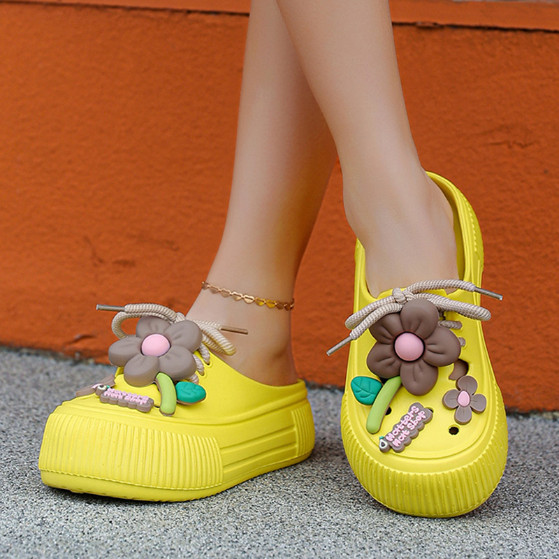 💖2025 HOT SALE 50% OFF🌈Women’s Breathable Slippers with Flower Decoration🌴