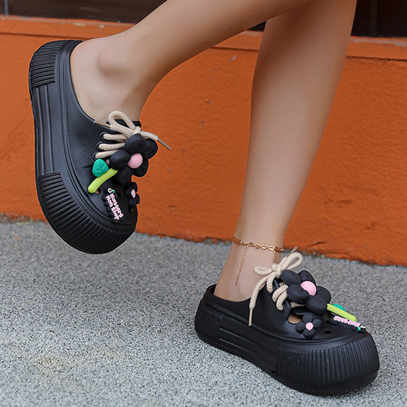 💖2025 HOT SALE 50% OFF🌈Women’s Breathable Slippers with Flower Decoration🌴