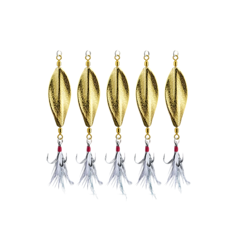 360° Rotation Fishing Lure with Sharp Feather Hook