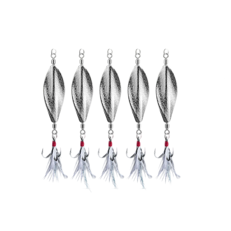 360° Rotation Fishing Lure with Sharp Feather Hook