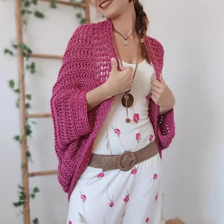 🍂Autumn Sale - 50% Off!💕🧶Women's Knitted Cocoon Shawl🧣