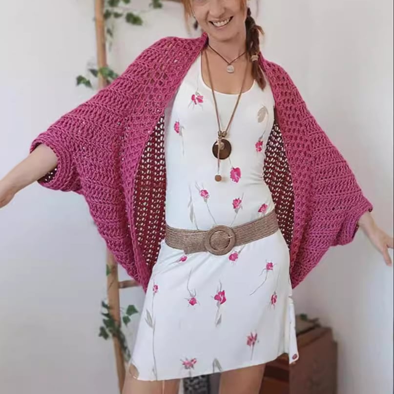 🍂Autumn Sale - 50% Off!💕🧶Women's Knitted Cocoon Shawl🧣