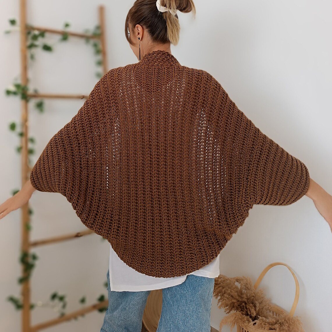 🍂Autumn Sale - 50% Off!💕🧶Women's Knitted Cocoon Shawl🧣