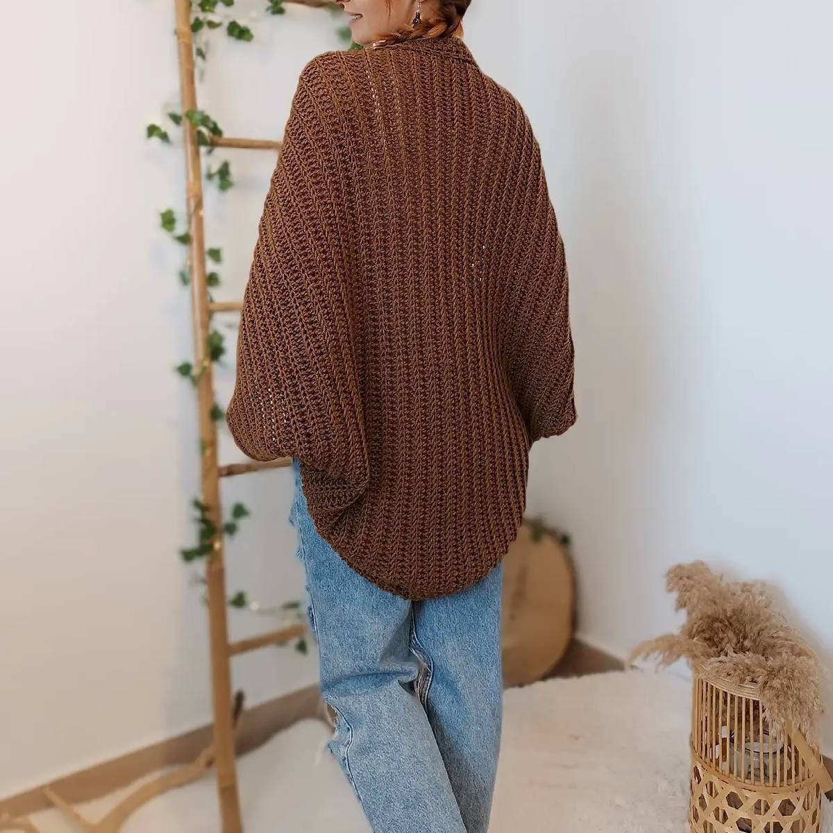 🍂Autumn Sale - 50% Off!💕🧶Women's Knitted Cocoon Shawl🧣