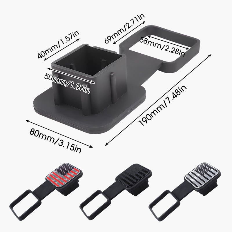 Square Tow Hook Cover Cap for Car Trailer Hitch