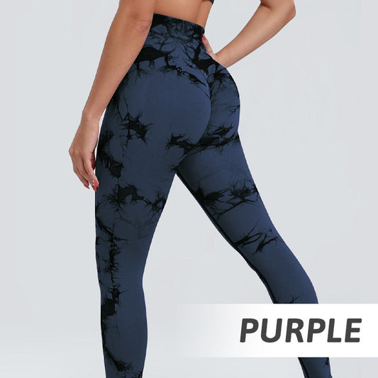 💖LAST DAY PROMOTION - 50%OFF 💖 Women's Trendy Tie-Dye Tummy Control Yoga Legging