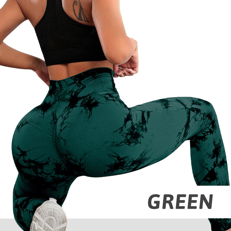 💖LAST DAY PROMOTION - 50%OFF 💖 Women's Trendy Tie-Dye Tummy Control Yoga Legging