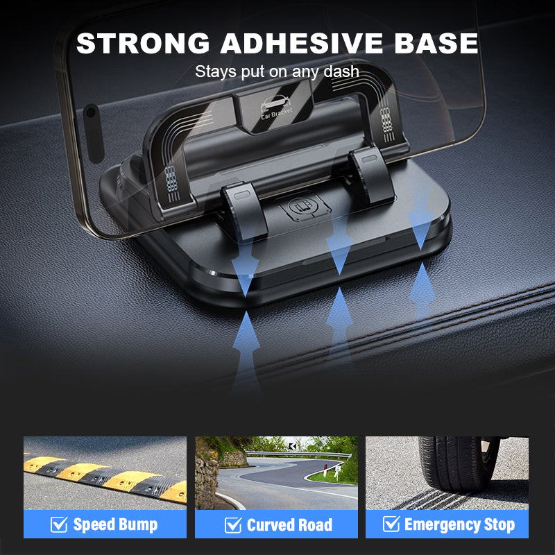📱 50% OFF NOW! ✨ 360° Rotating Foldable Phone Holder - Universal Compatibility with Anti-Slip Base for Desk, Car & Travel Use 🚗💻