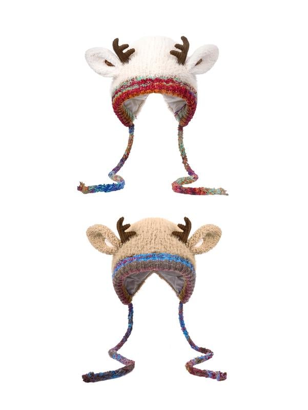🎁🦌Original design Festive Christmas Antler Hat🧶