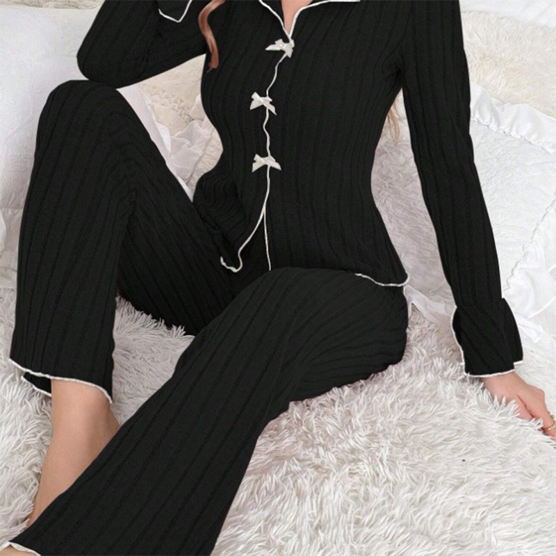 🔥Hot Sale Now! Ribbed Knit Pajamas 💥Direct 50% Off, This Deal is Epic!