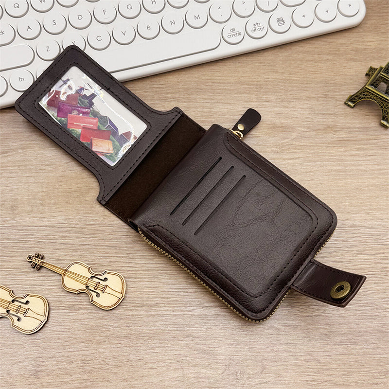 🎁New Year Special Offer🎁 Men's Vintage Style Zipper Wallet