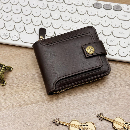 🎁New Year Special Offer🎁 Men's Vintage Style Zipper Wallet