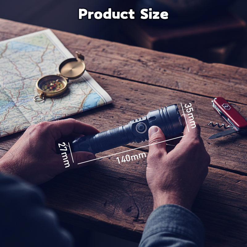 💥High-Lumen Zoomable Rechargeable LED Flashlight💥