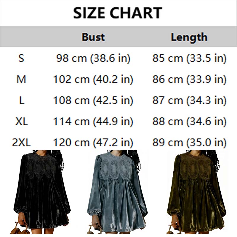 Vintage-Inspired Lace Panel Tunic Dress