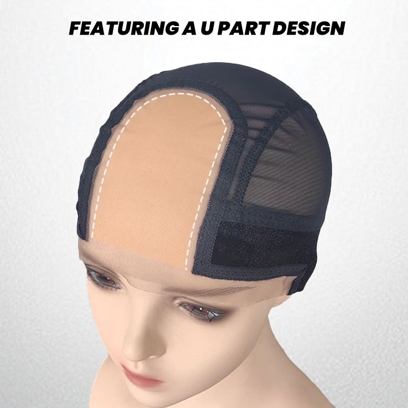 4*5 Inch U Part Mesh Stretch Weaving Wig Cap