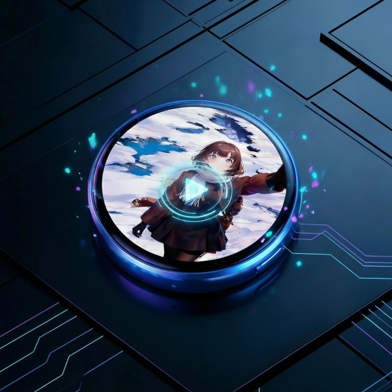 Smart Digital Display Badge with Touchscreen