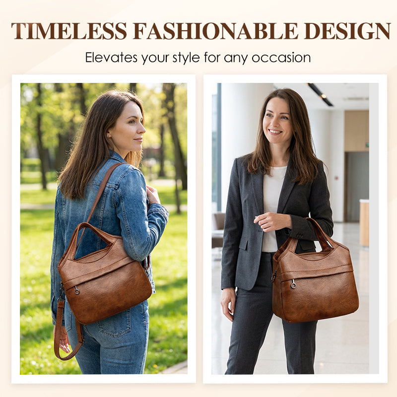 Women's Soft Faux Leather Crossbody Handbag