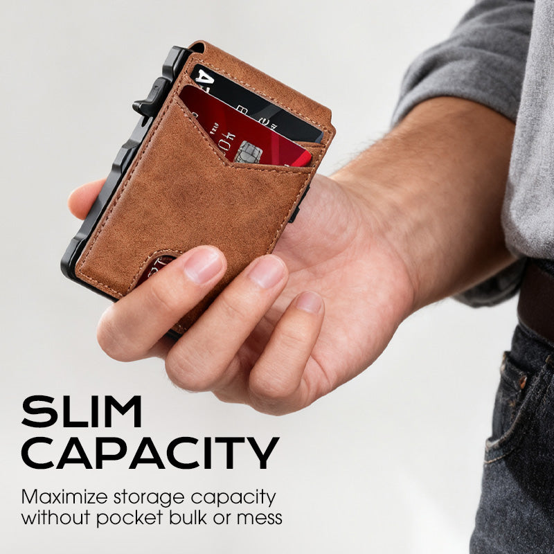 Secure Quick-Access Pop-Up Tracker Wallet