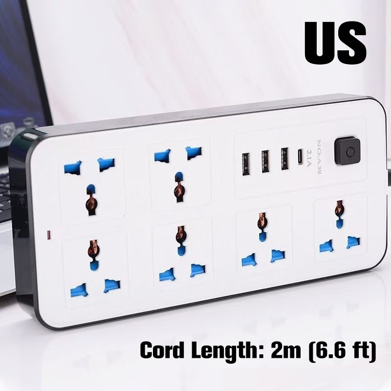 Multi-Outlet Power Strip with Extension Cord