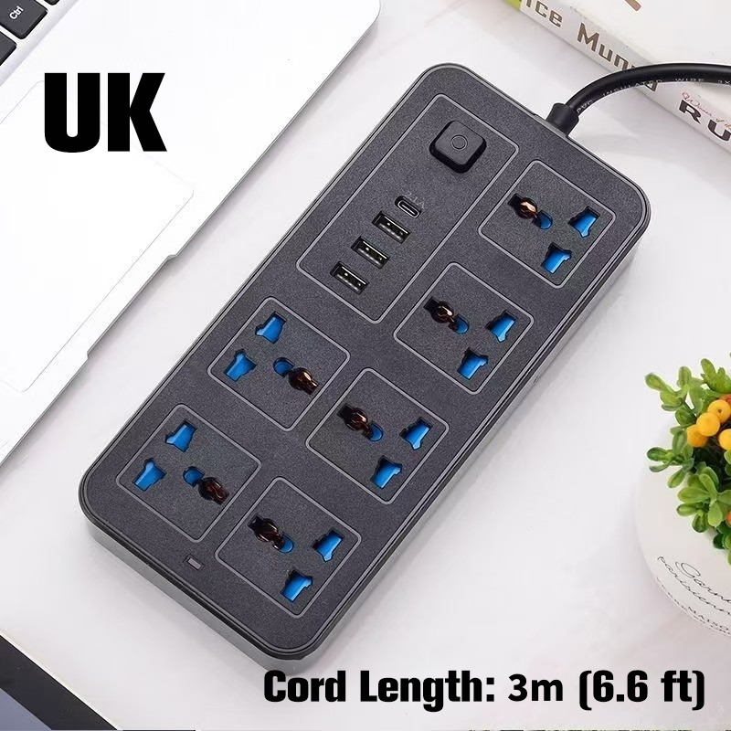 Multi-Outlet Power Strip with Extension Cord