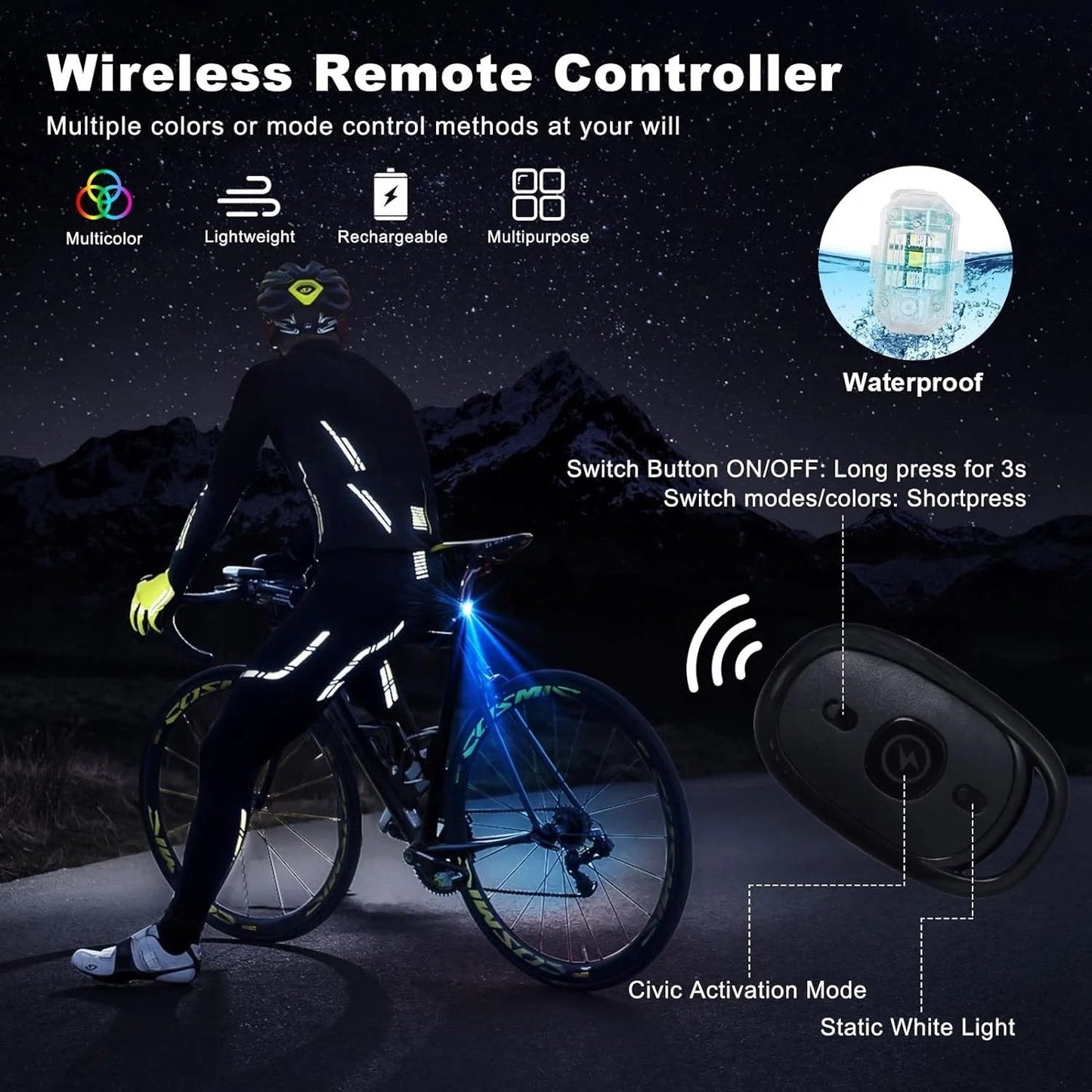🔥8 Colors Wireless Led Lights with Remote