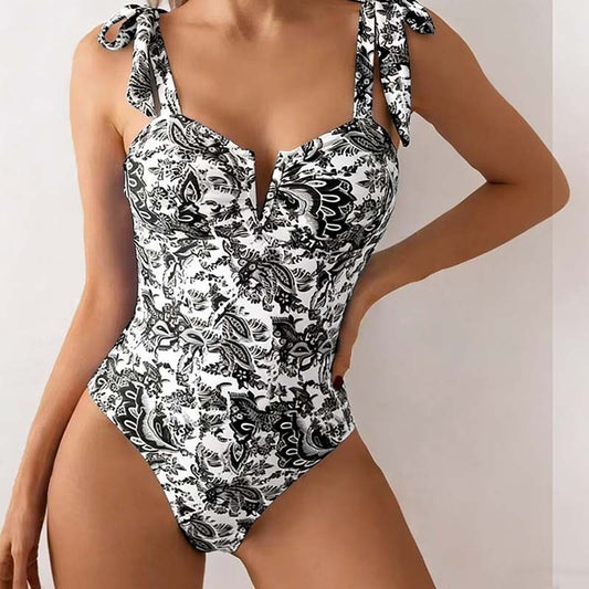 Women's Fashion Printed One-Piece Swimsuit