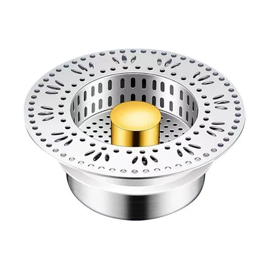 Stainless Steel Sink Strainer - Anti-Clog & Odor-Proof