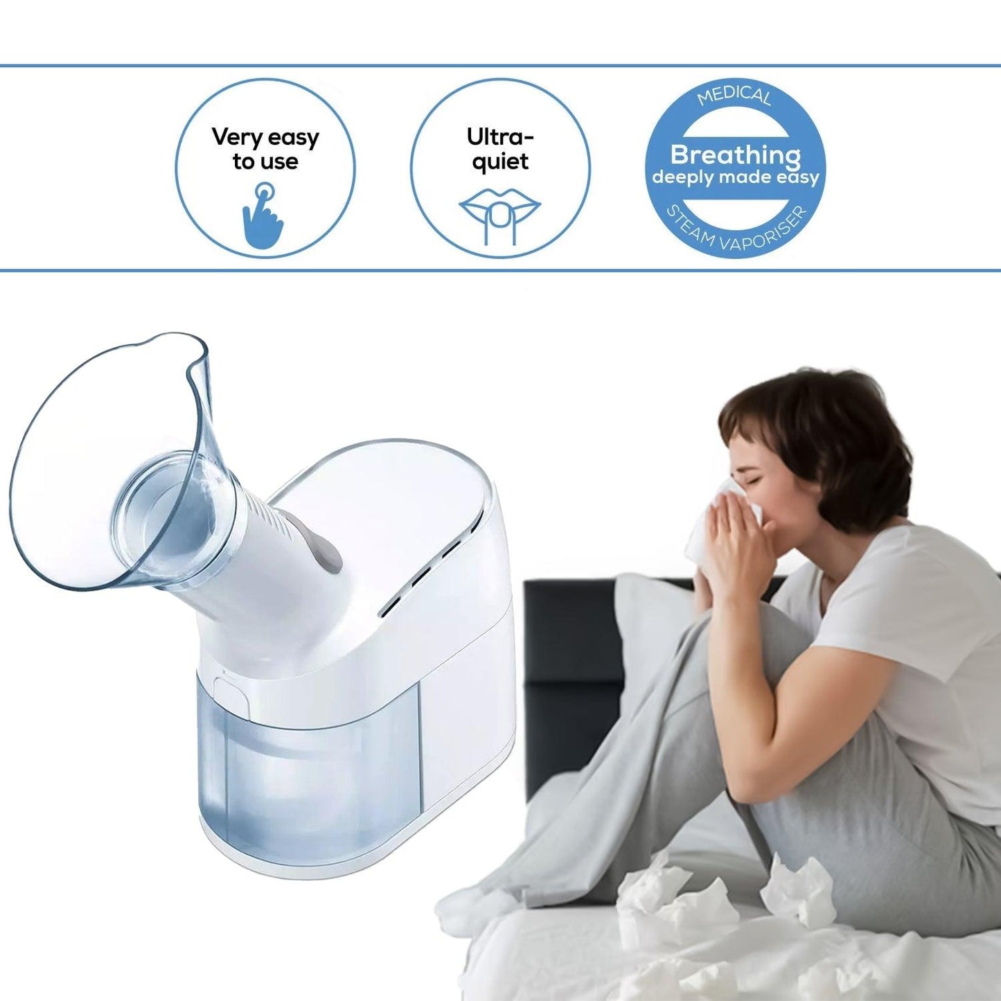 Sinus Steam Inhaler - Electric Si40 Warm Steam Inhaler Nasal Sinus Vaporiser